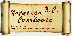 Natalija Čvarković vizit kartica